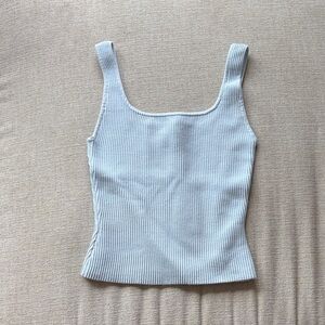 Babaton sculpt Ribbed Knit Tank Top
